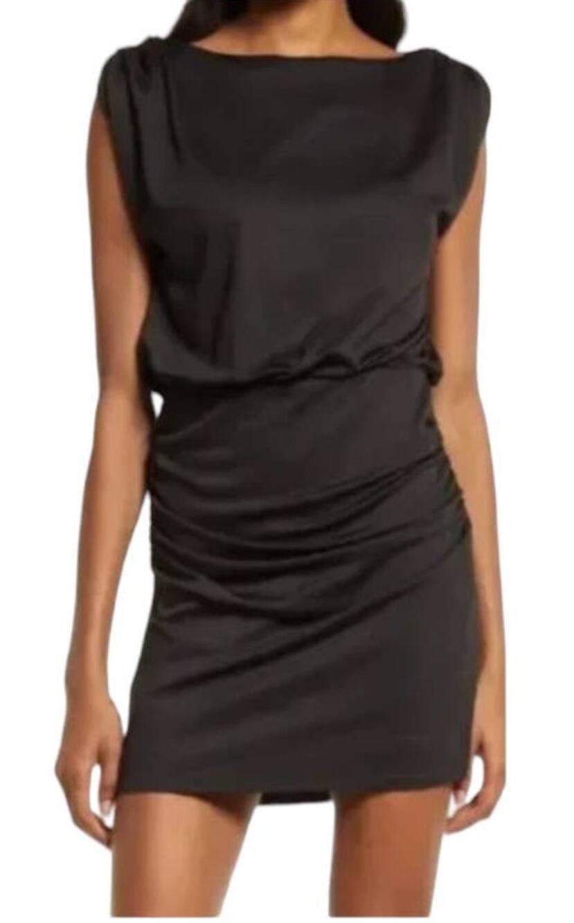 Fourteenth Place dress Toni gathered mini black Medium M